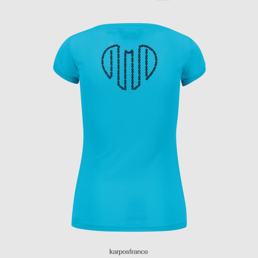 femmes Karpos atoll bleu val federia w t-shirt 28PL681356