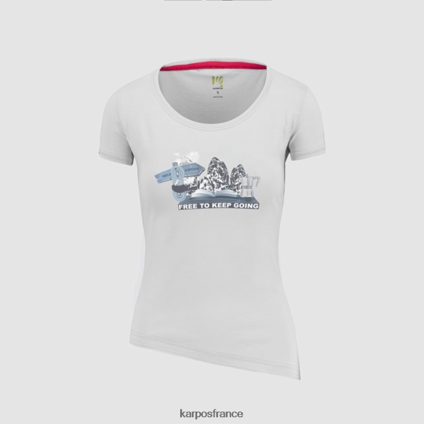 femmes Karpos blanc anémone evo w t-shirt 28PL681360