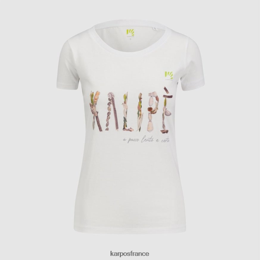 femmes Karpos blanc brillant kalip w t-shirt 28PL681346