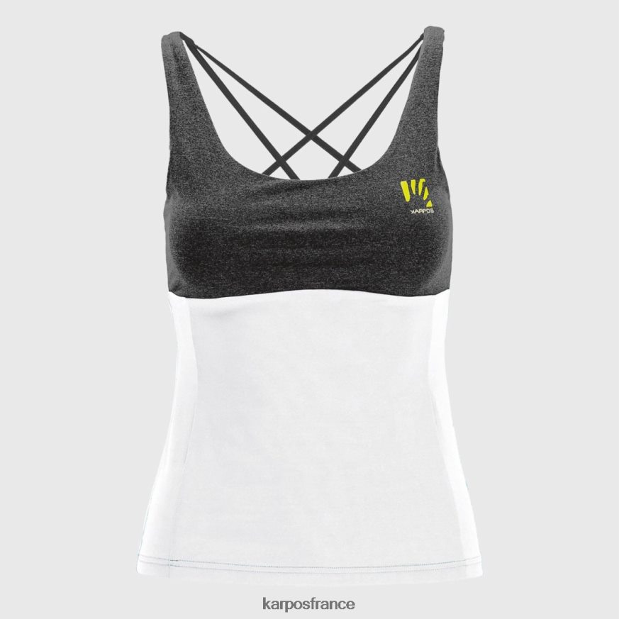 femmes Karpos blanc noir bull evo w haut 28PL681326