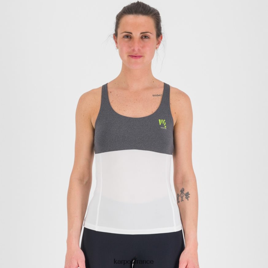 femmes Karpos blanc noir bull evo w haut 28PL681326