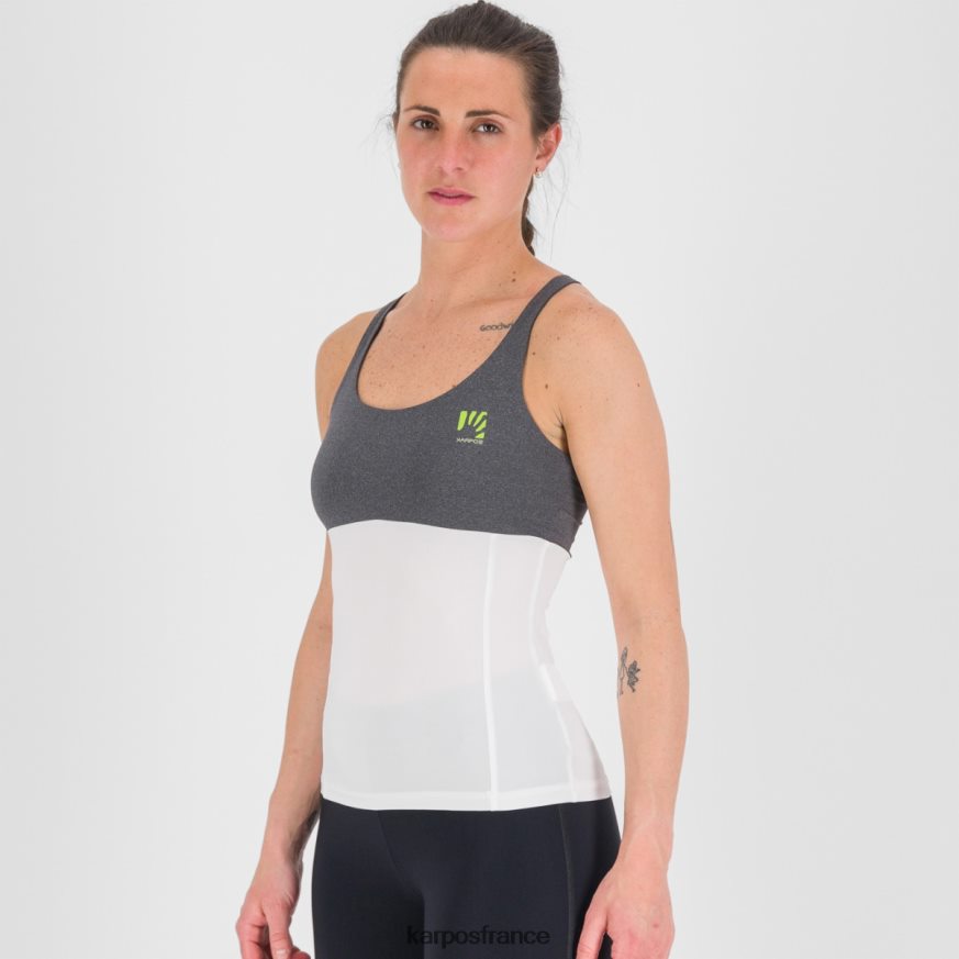 femmes Karpos blanc noir bull evo w haut 28PL681326