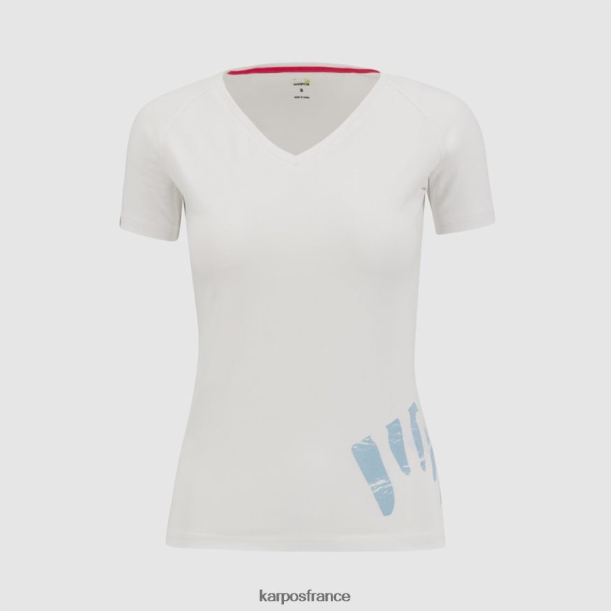femmes Karpos blanc t-shirt astro alpino w 28PL681363