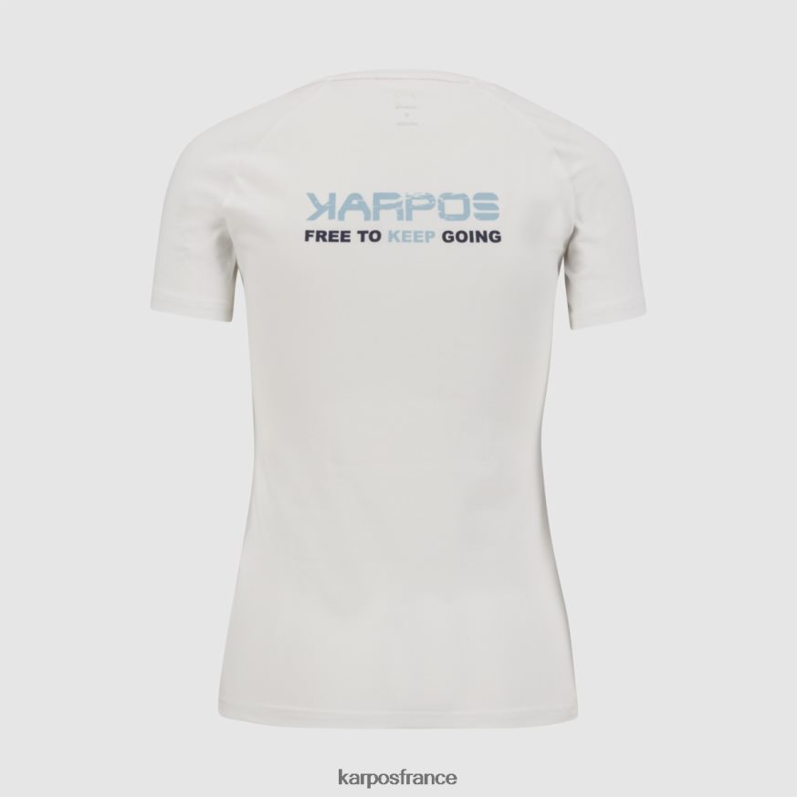 femmes Karpos blanc t-shirt astro alpino w 28PL681363
