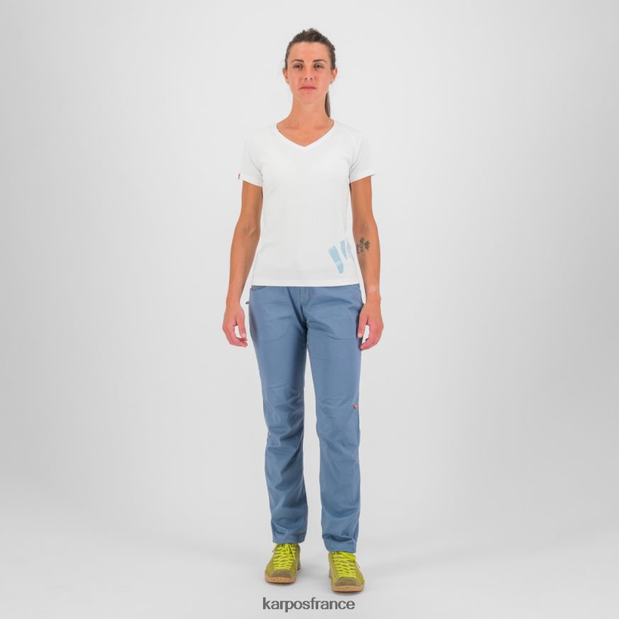 femmes Karpos blanc t-shirt astro alpino w 28PL681363