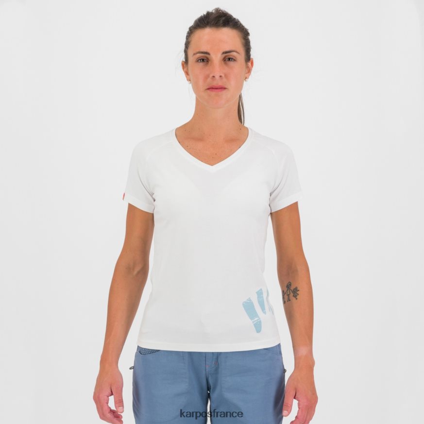 femmes Karpos blanc t-shirt astro alpino w 28PL681363