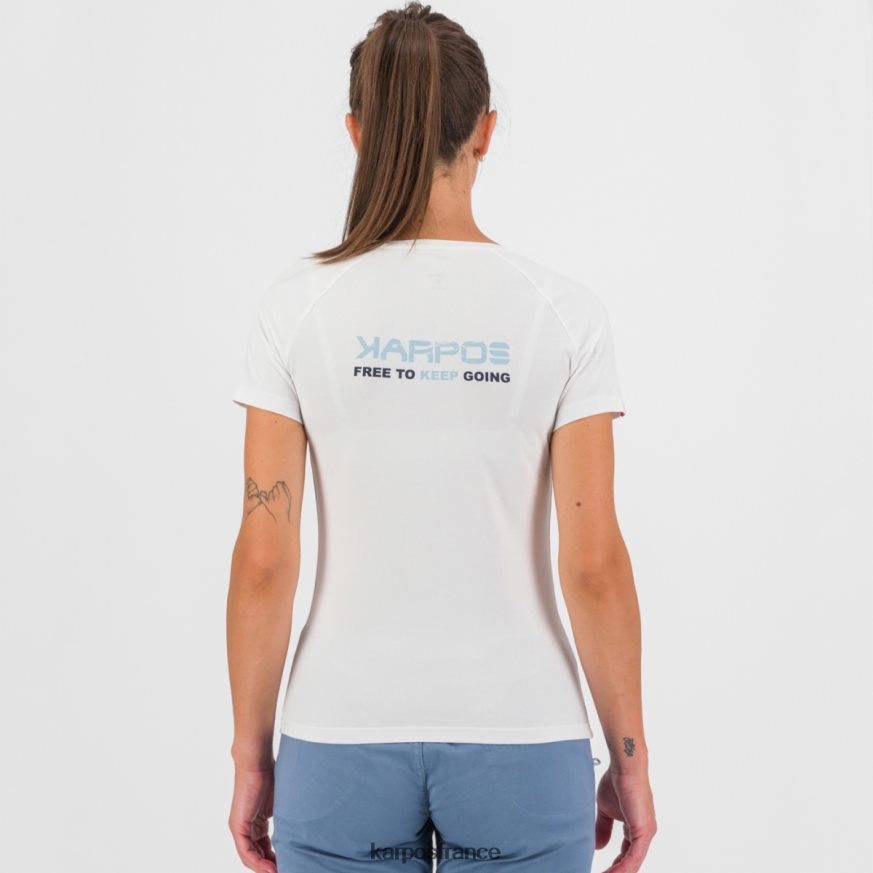 femmes Karpos blanc t-shirt astro alpino w 28PL681363