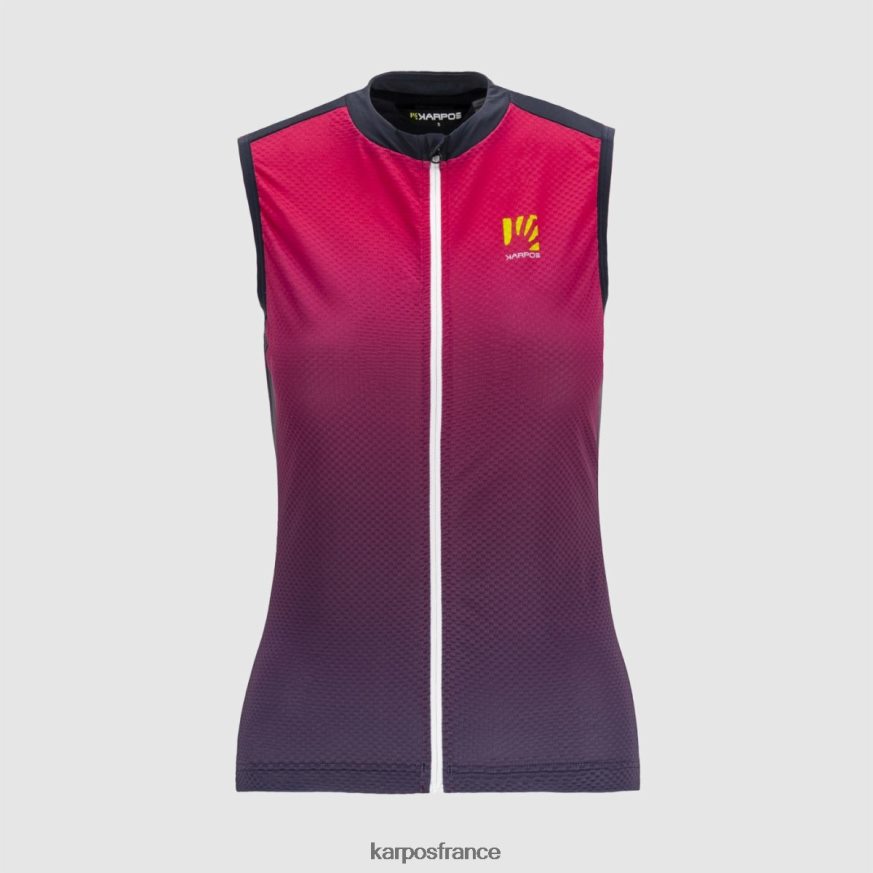 femmes Karpos bleu dégradé/cabaret verve evo w sans manches 28PL681237