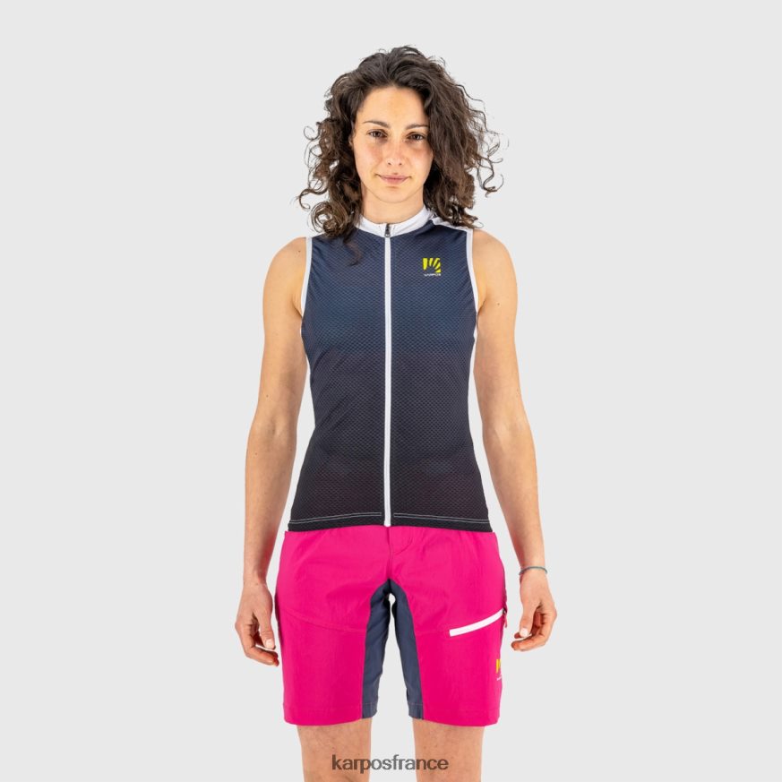 femmes Karpos bleu dégradé/cabaret verve evo w sans manches 28PL681237