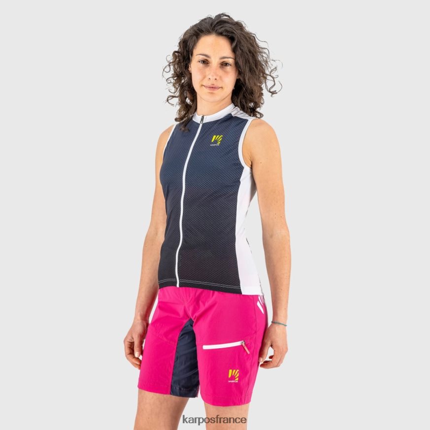 femmes Karpos bleu dégradé/cabaret verve evo w sans manches 28PL681237