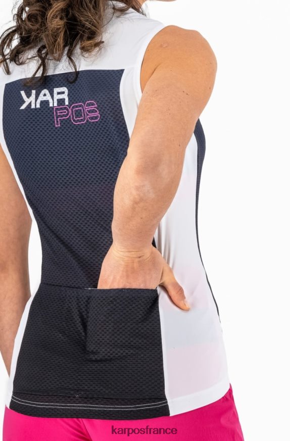 femmes Karpos bleu dégradé/cabaret verve evo w sans manches 28PL681237