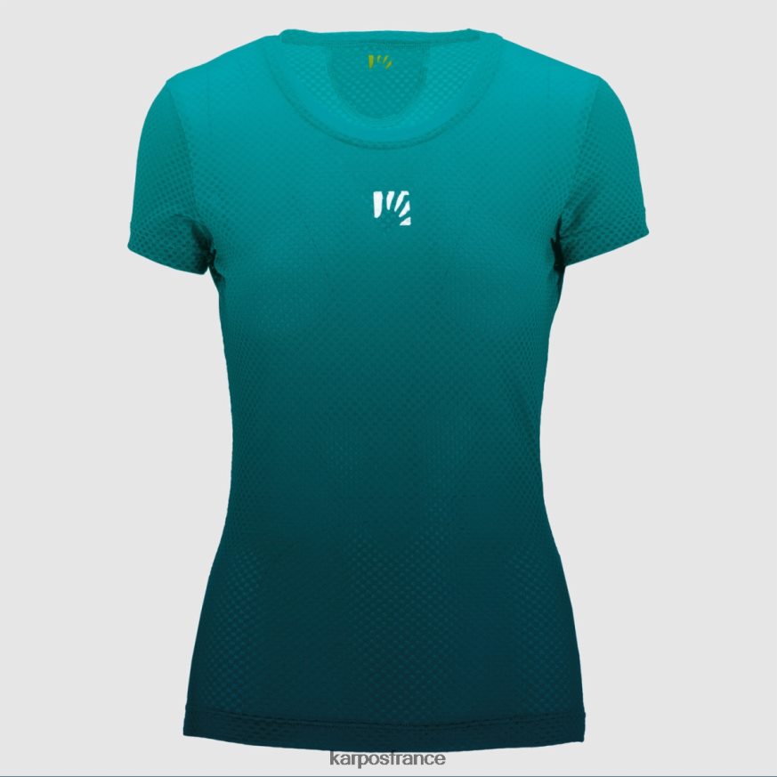 femmes Karpos bleu marocain/oiseau bleu t-shirt verve mesh 28PL681318