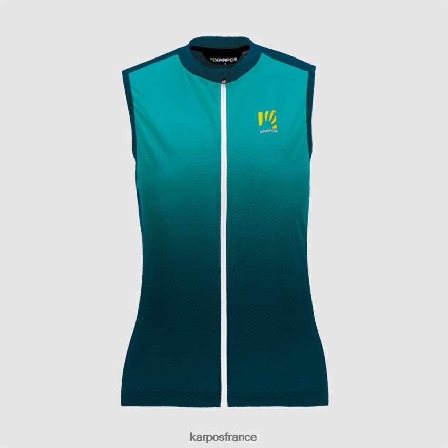 femmes Karpos bleu marocain/oiseau bleu verve evo w sans manches 28PL681238