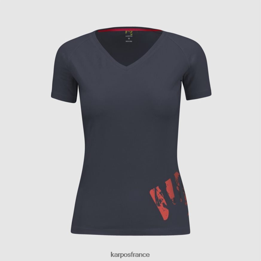 femmes Karpos bleu ombré t-shirt astro alpino w 28PL681364