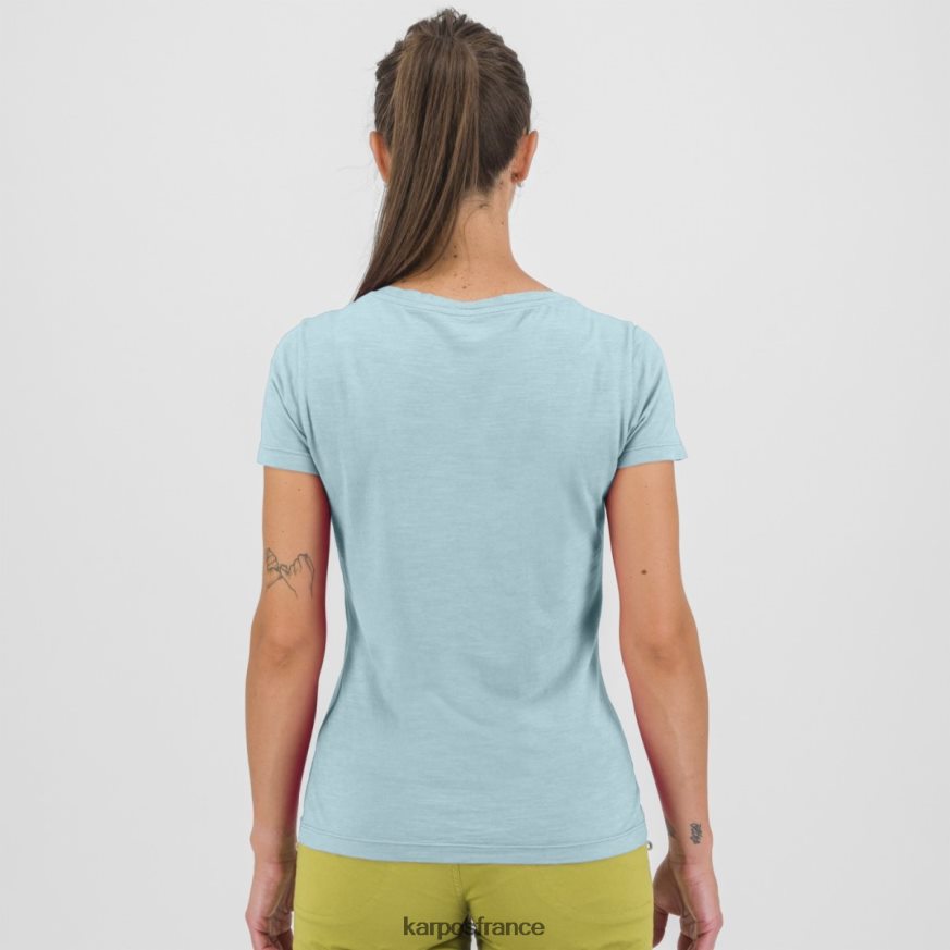 femmes Karpos bleu vert ambretta w t-shirt 28PL681320