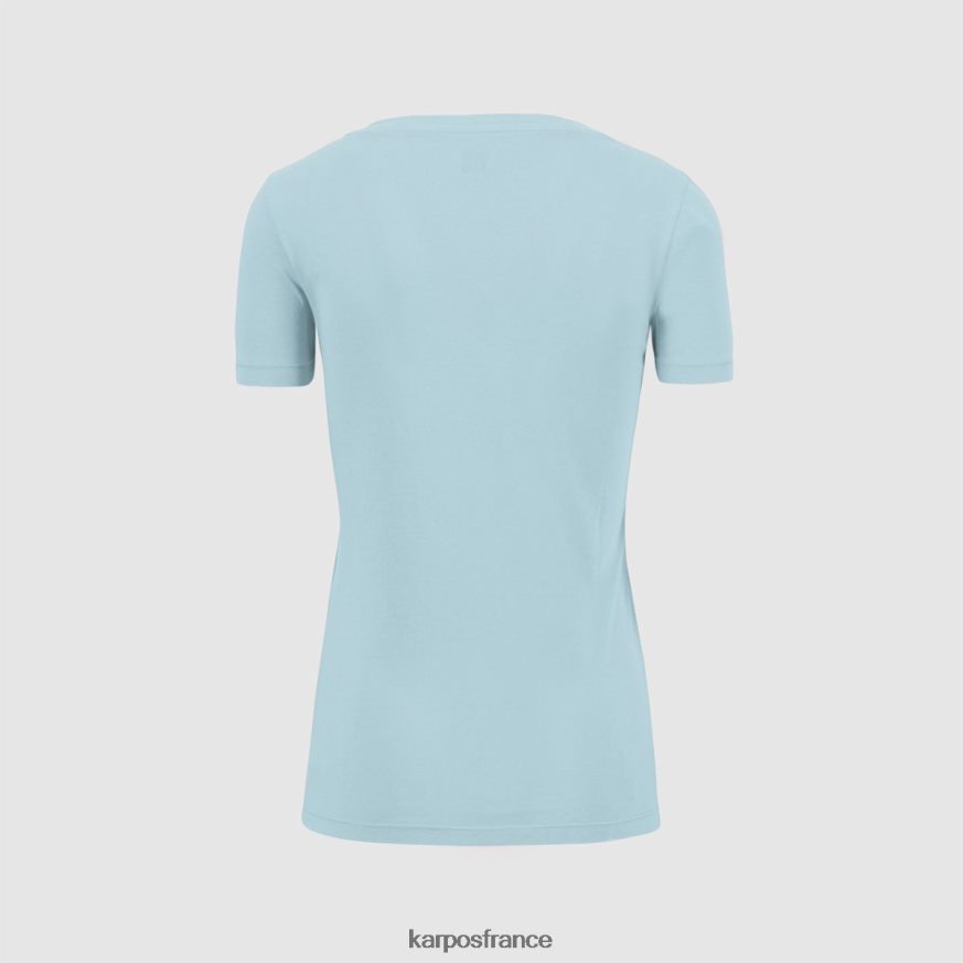 femmes Karpos bleu vert crocus avec t-shirt 28PL681332