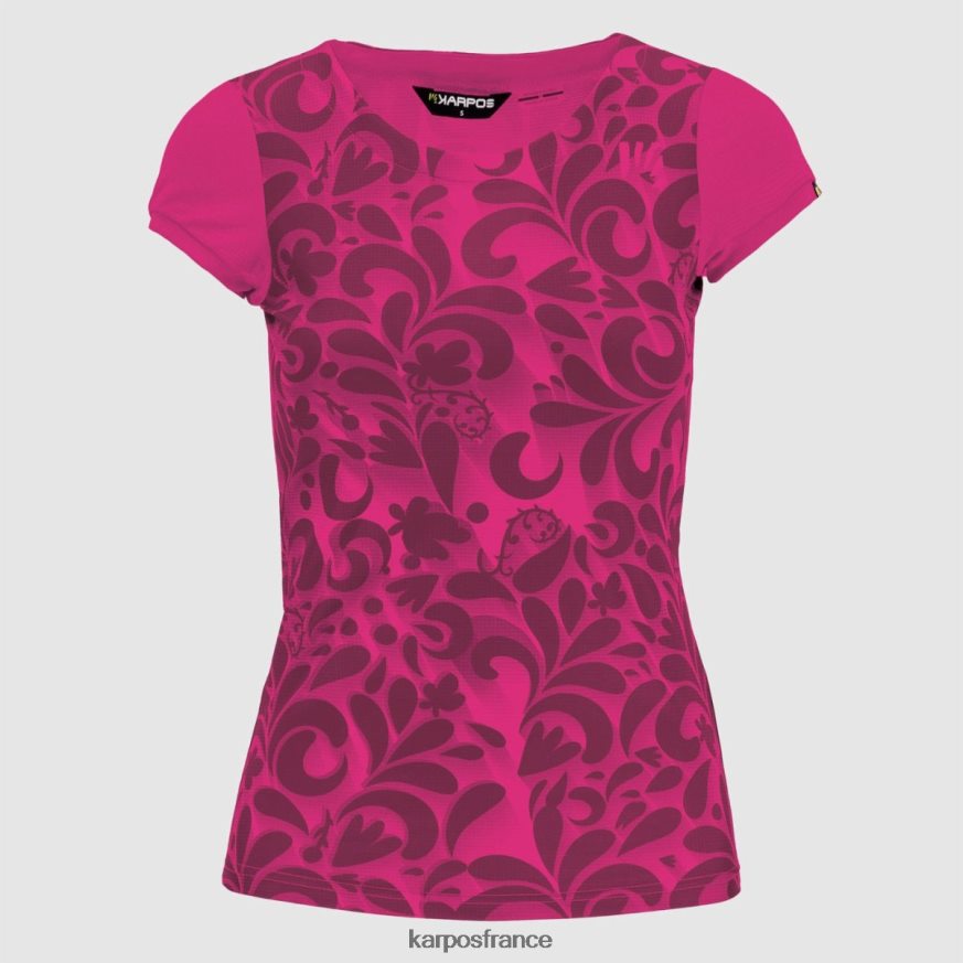 femmes Karpos cabaret/blanc jersey imprimé loma 28PL681309