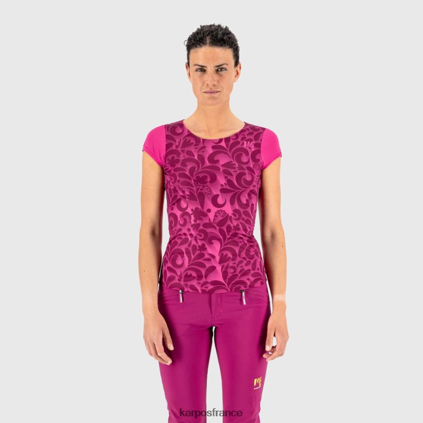 femmes Karpos cabaret/blanc jersey imprimé loma 28PL681309