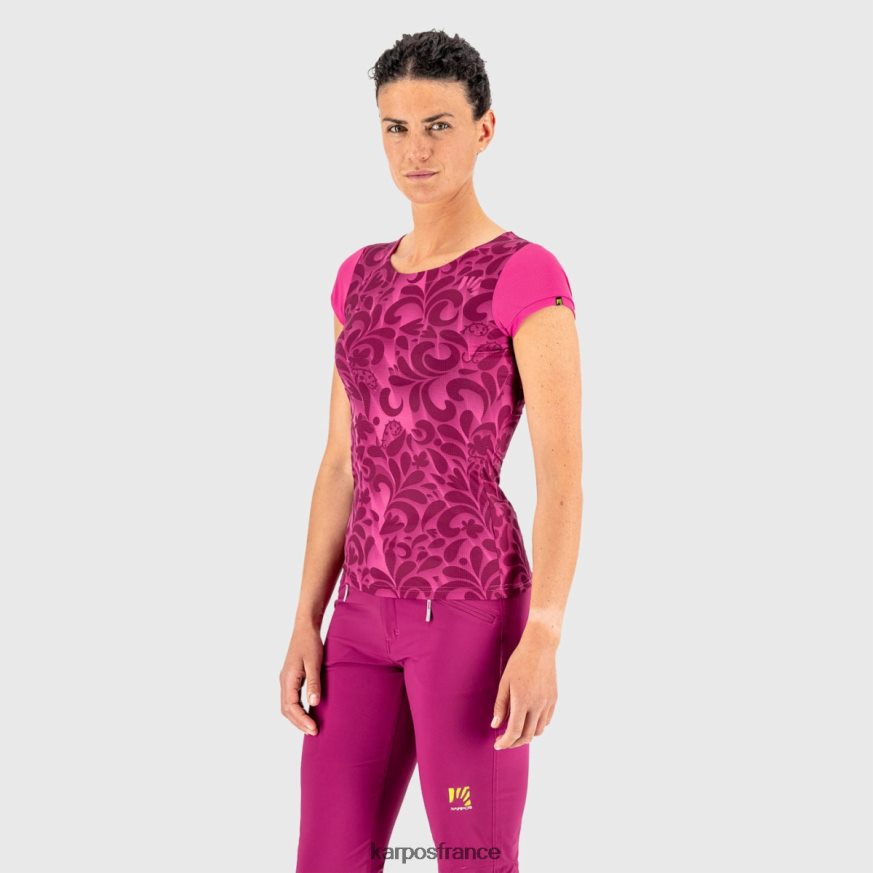 femmes Karpos cabaret/blanc jersey imprimé loma 28PL681309