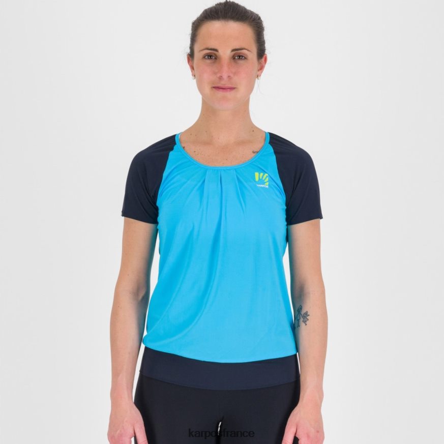 femmes Karpos capitaine de l'atoll bleu/ciel cengia w t-shirt 28PL681279