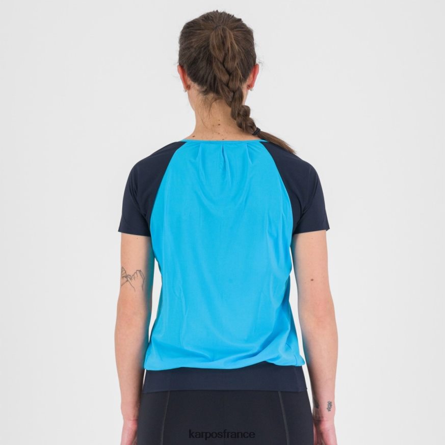 femmes Karpos capitaine de l'atoll bleu/ciel cengia w t-shirt 28PL681279