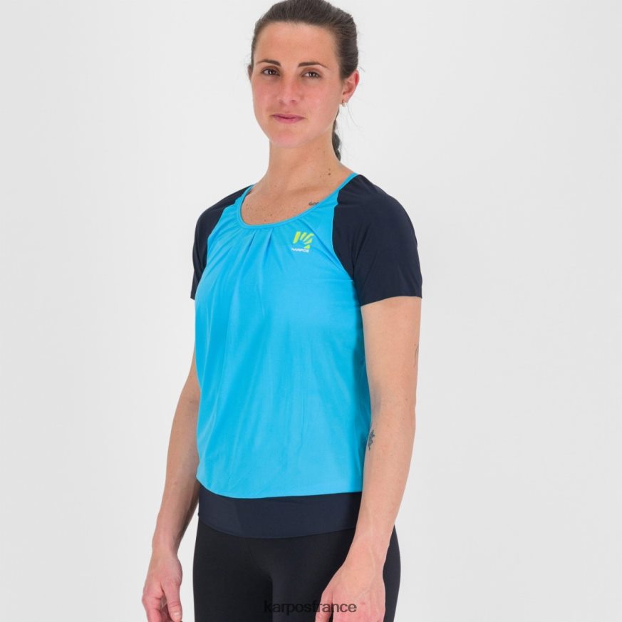 femmes Karpos capitaine de l'atoll bleu/ciel cengia w t-shirt 28PL681279