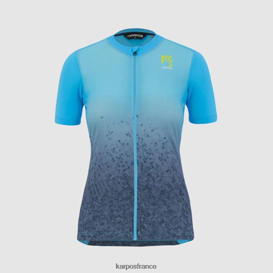femmes Karpos capitaine de l'atoll bleu/ciel maillot verve evo w 28PL681224