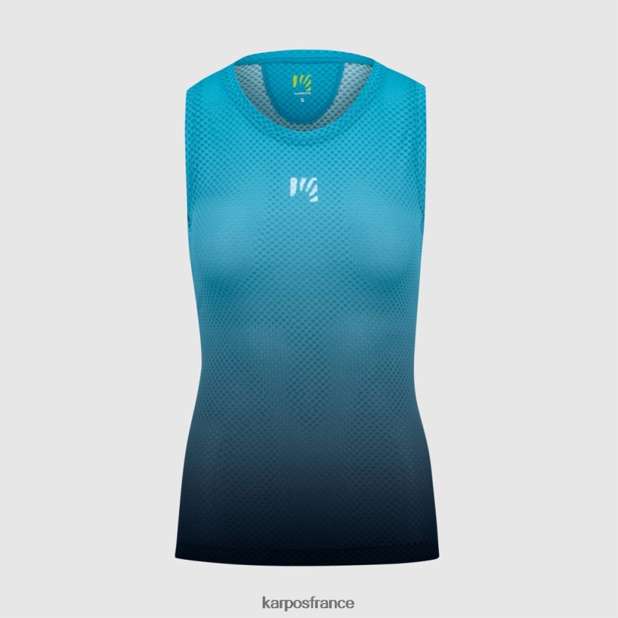 femmes Karpos capitaine du ciel/atoll bleu verve mesh sans manches 28PL681351