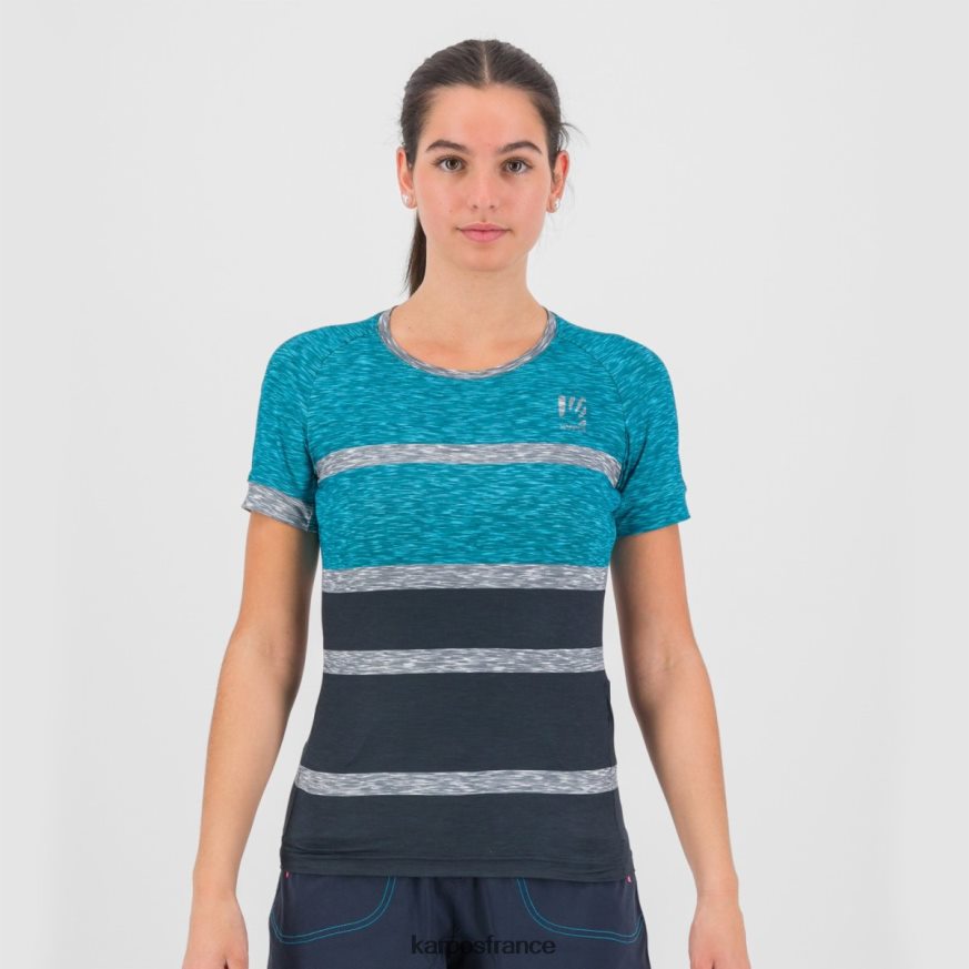 femmes Karpos capitaine du ciel/atoll bleu verve w t-shirt 28PL681251