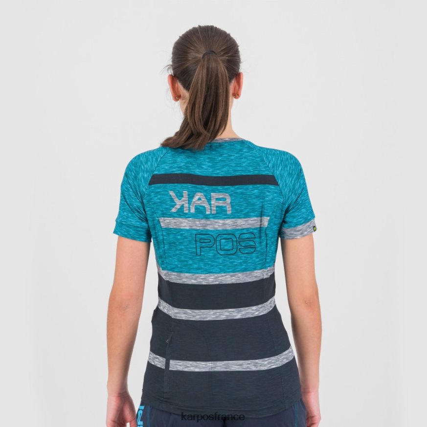 femmes Karpos capitaine du ciel/atoll bleu verve w t-shirt 28PL681251