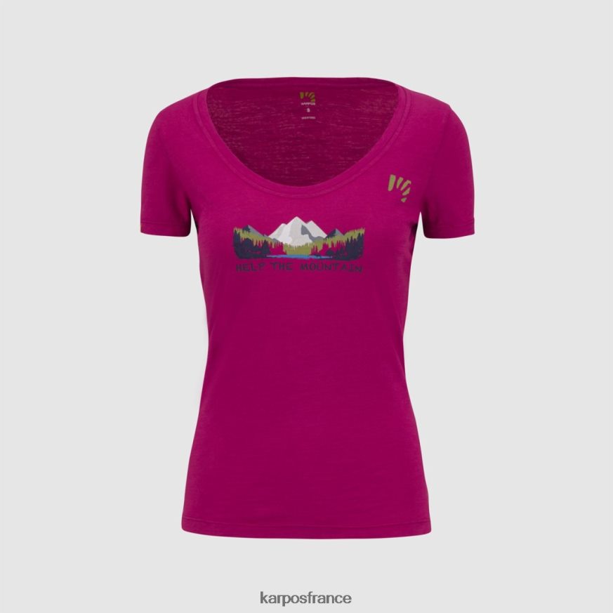 femmes Karpos cerise jubilé ambretta w t-shirt 28PL681321