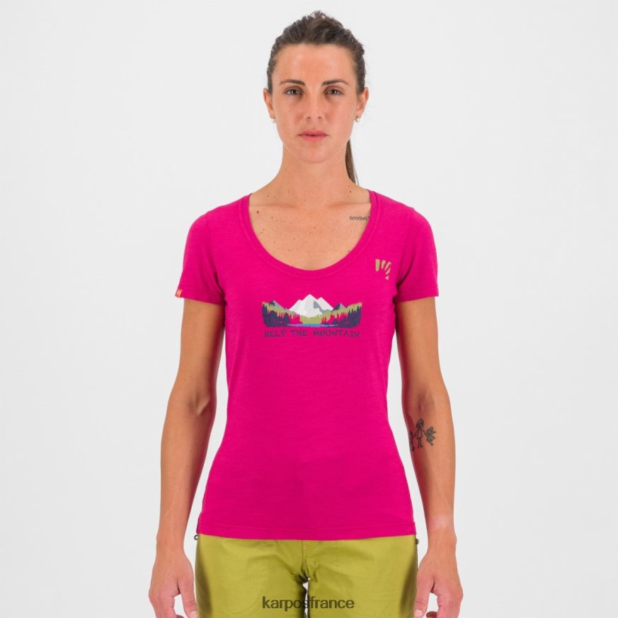 femmes Karpos cerise jubilé ambretta w t-shirt 28PL681321