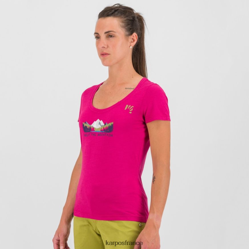 femmes Karpos cerise jubilé ambretta w t-shirt 28PL681321