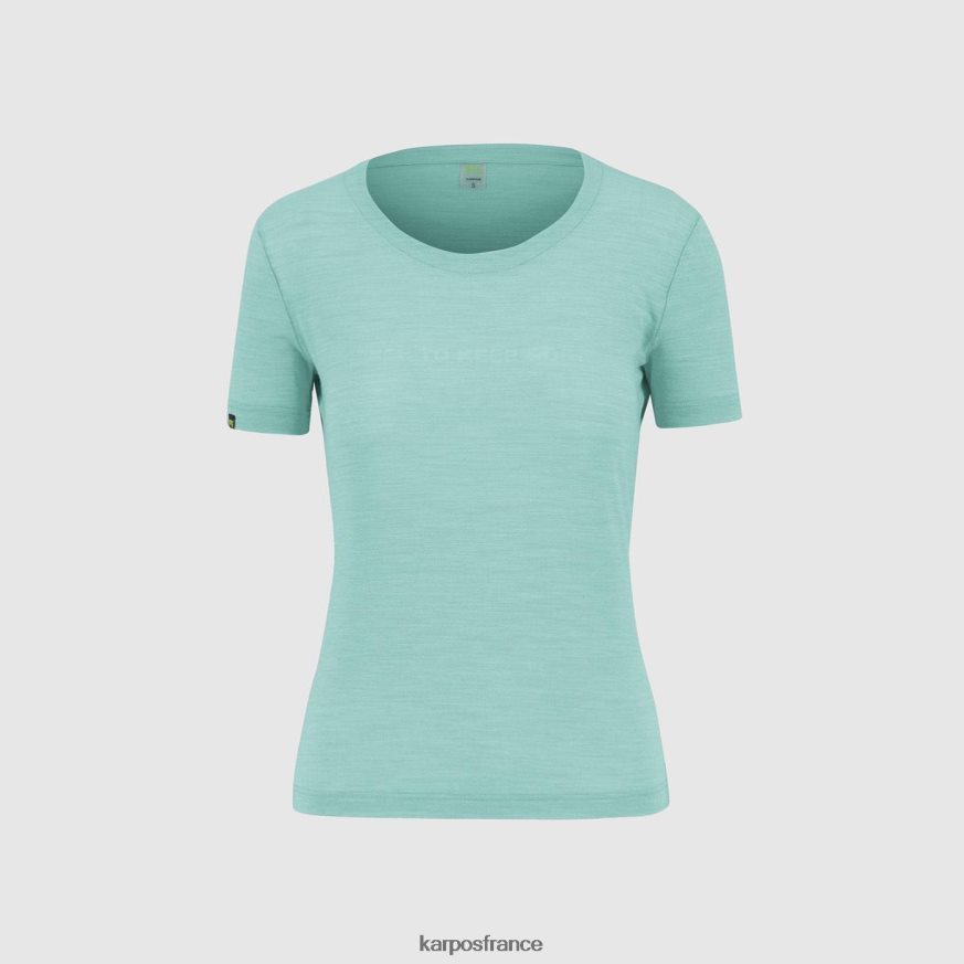 femmes Karpos ciel aquatique t-shirt easyfrizz en laine mérinos 28PL681244