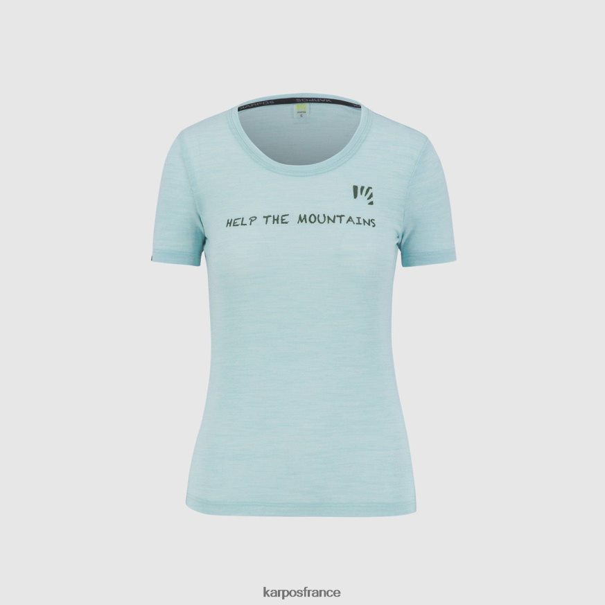 femmes Karpos ciel aquatique t-shirt vanoi mérinos w 28PL681243