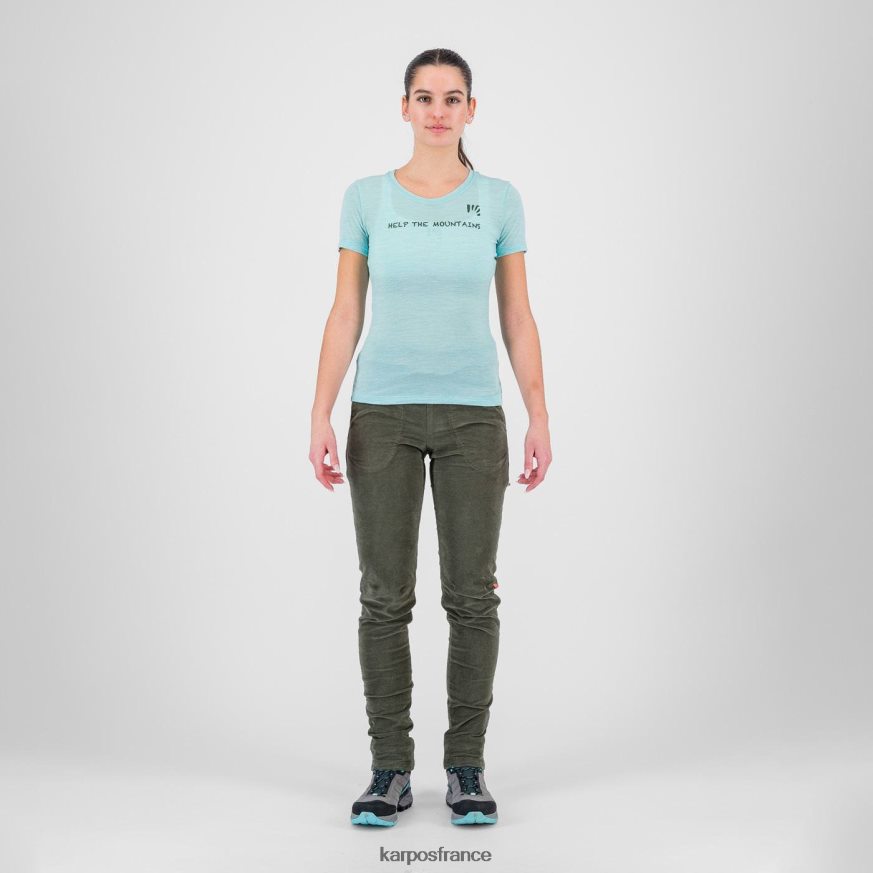 femmes Karpos ciel aquatique t-shirt vanoi mérinos w 28PL681243