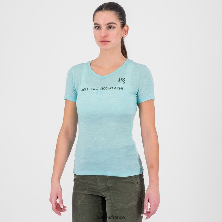 femmes Karpos ciel aquatique t-shirt vanoi mérinos w 28PL681243