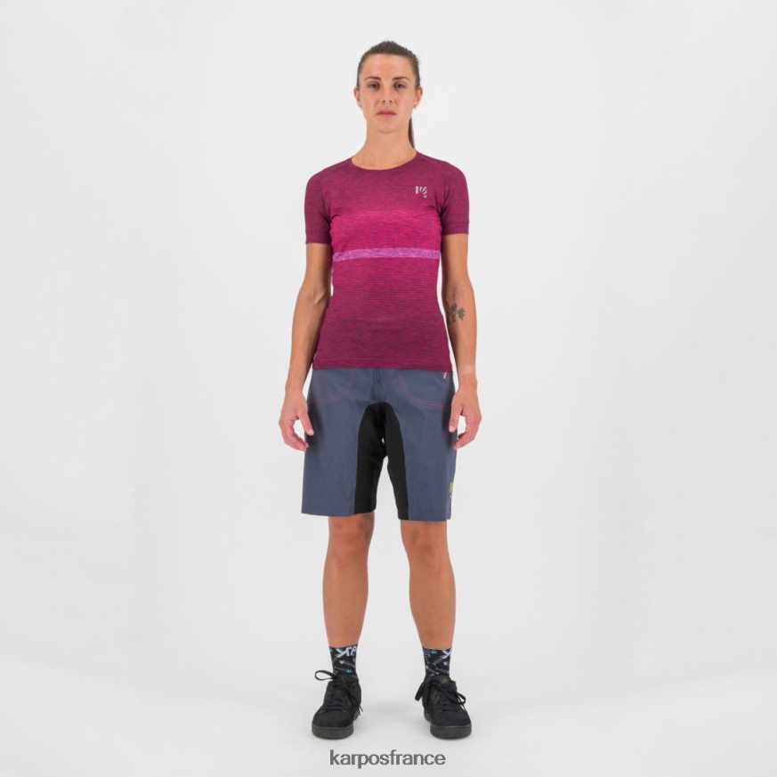 femmes Karpos éclat framboise/cabaret verve w t-shirt 28PL681253