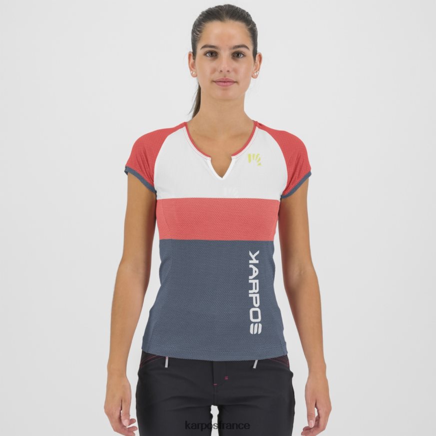 femmes Karpos corail chaud/danseur de nuages/vintage maillot evo w déplacé 28PL681246