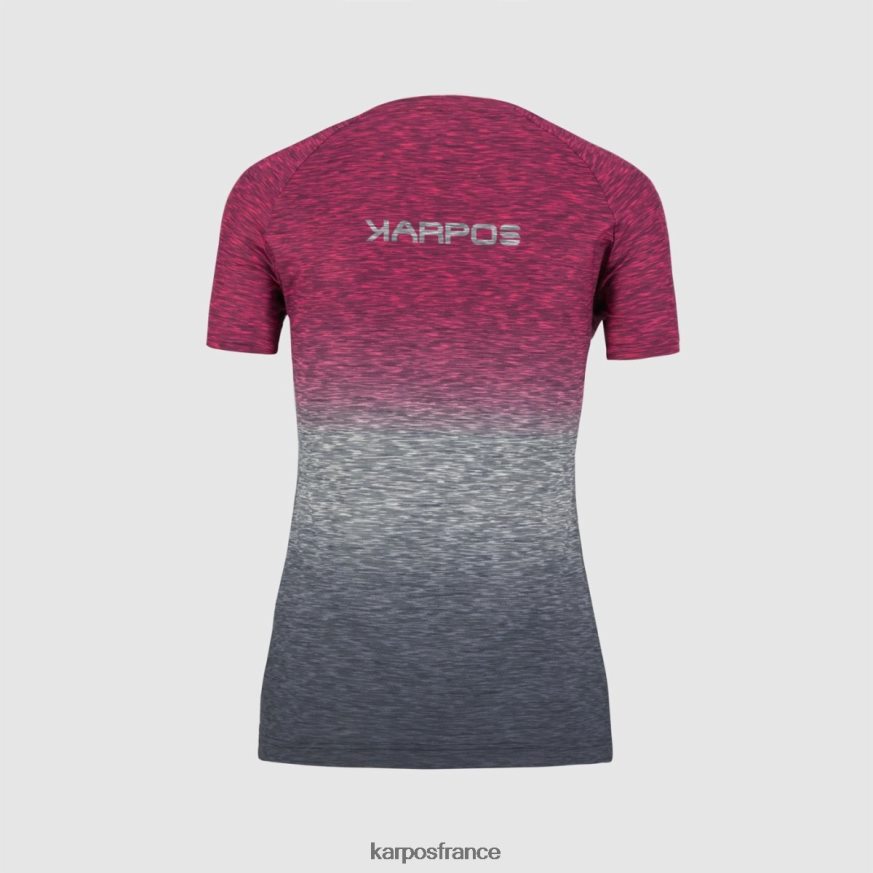 femmes Karpos corail chaud/indigo vintage prato piazza w jersey 28PL681266