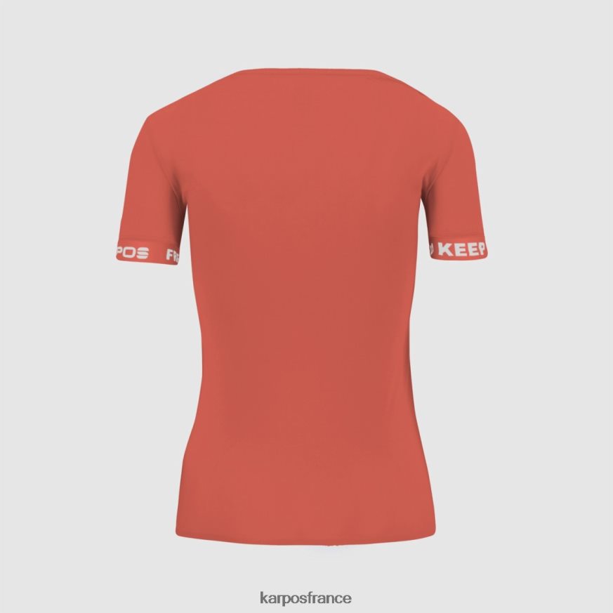 femmes Karpos corail chaud t-shirt easyfrizz w 28PL681273