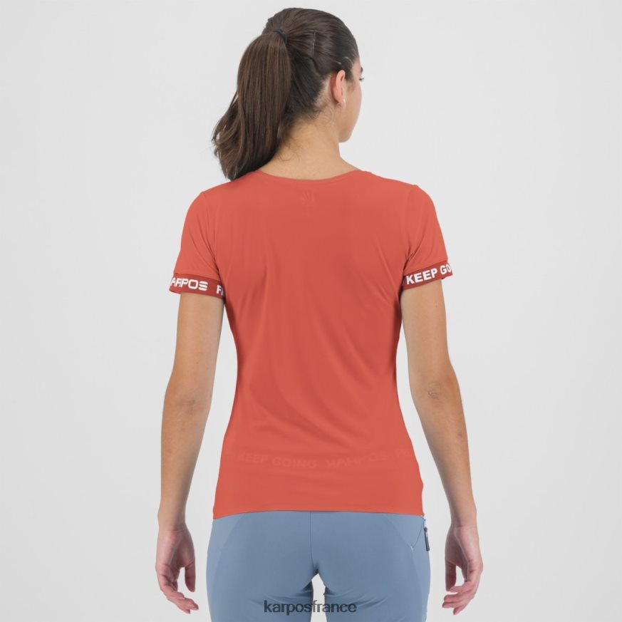 femmes Karpos corail chaud t-shirt easyfrizz w 28PL681273