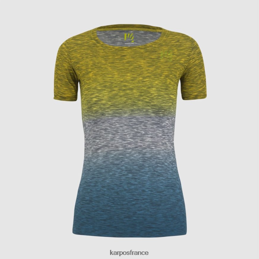 femmes Karpos curry citron/corsaire prato piazza w jersey 28PL681269