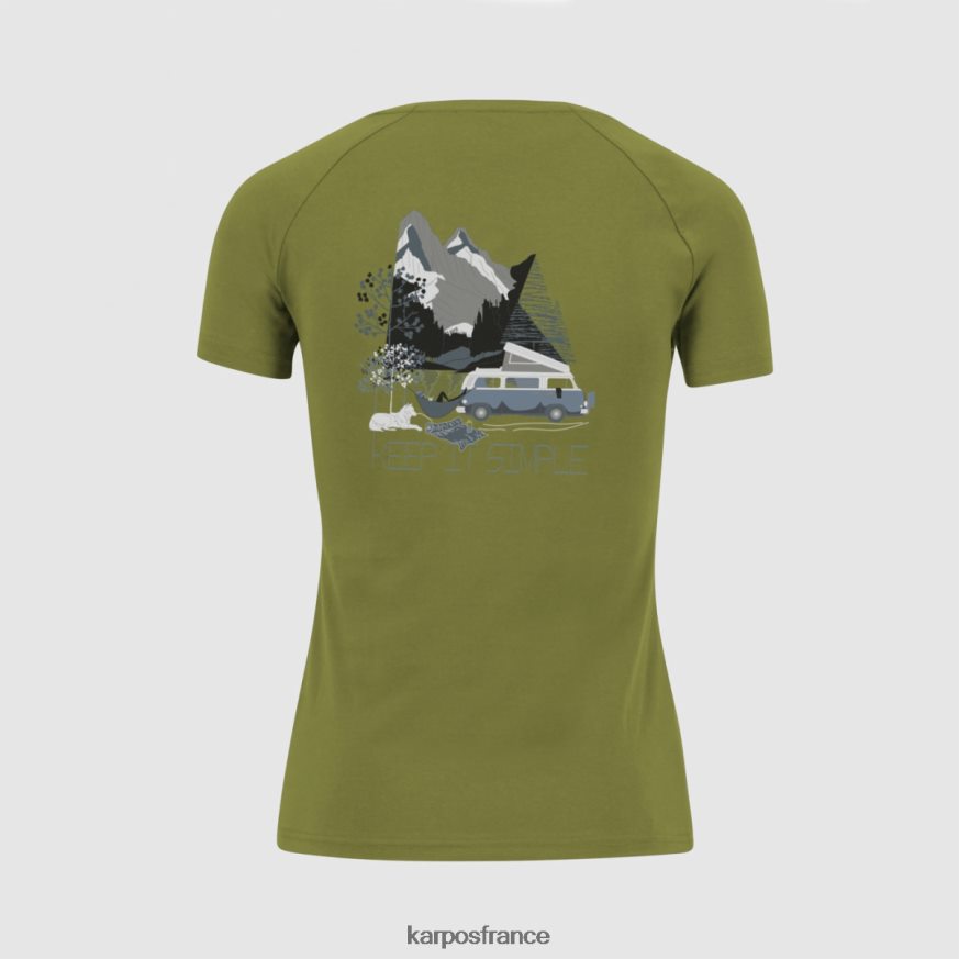 femmes Karpos guacamole genzianella w t-shirt 28PL681368