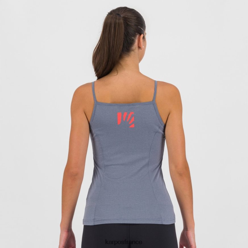 femmes Karpos indigo vintage/corail chaud bull sun evo w haut 28PL681345