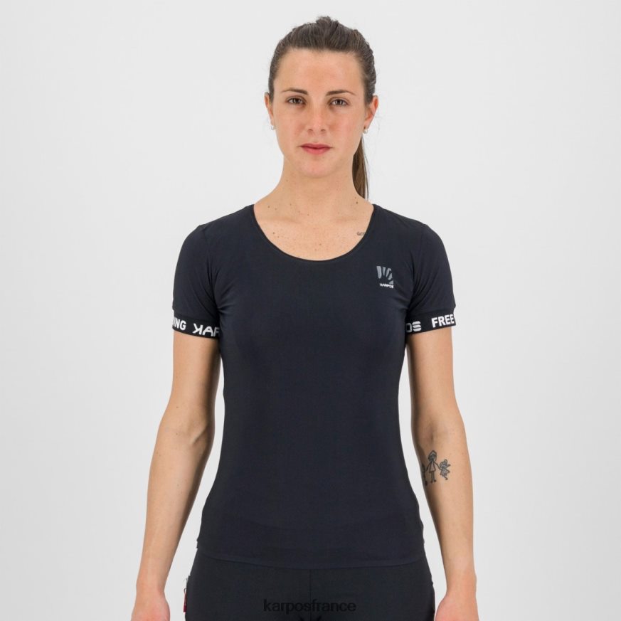 femmes Karpos noir t-shirt easyfrizz w 28PL681275