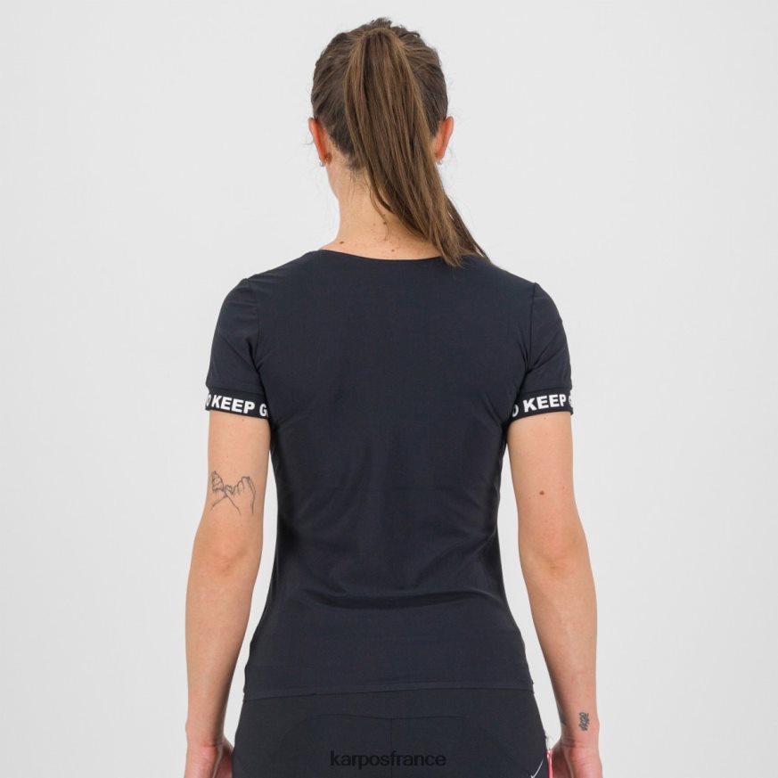 femmes Karpos noir t-shirt easyfrizz w 28PL681275