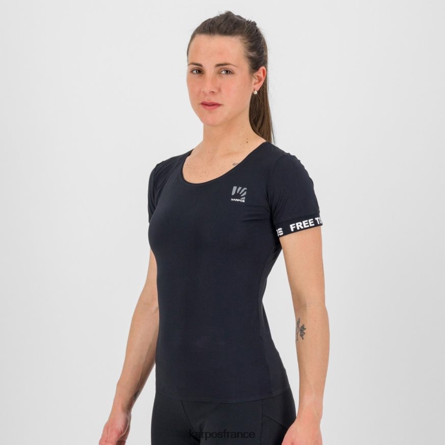 femmes Karpos noir t-shirt easyfrizz w 28PL681275