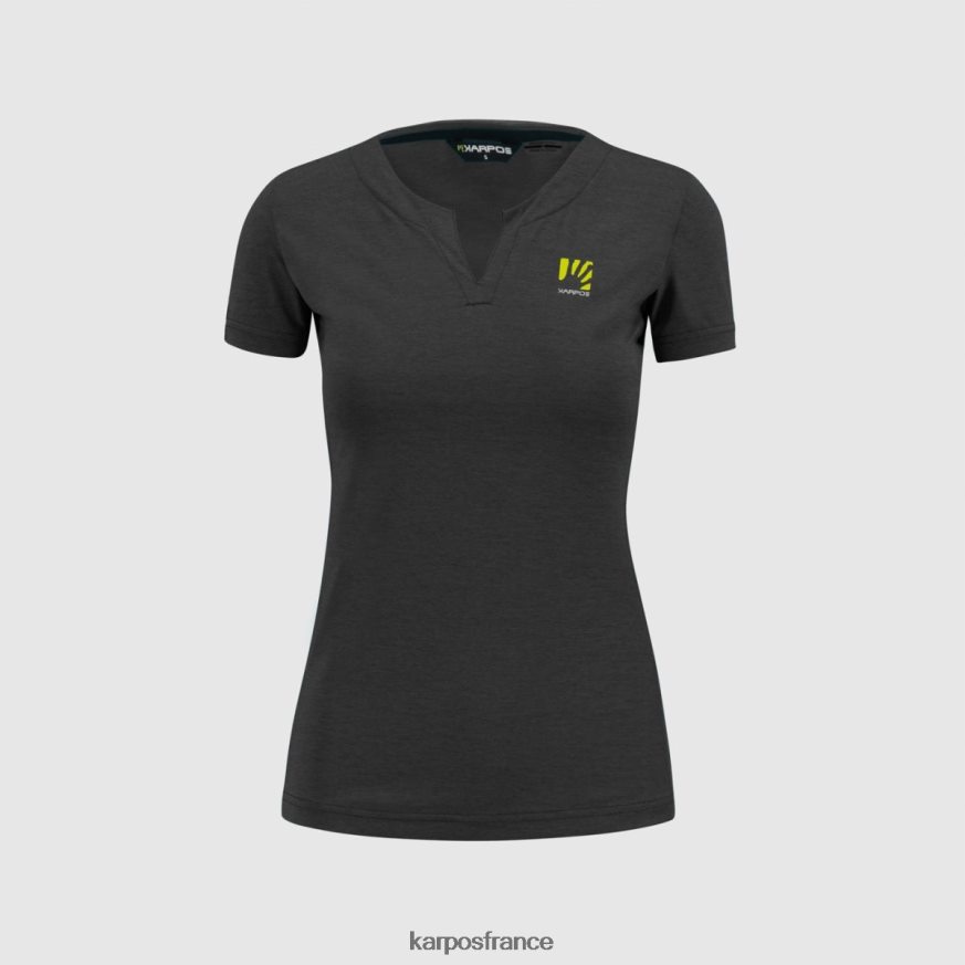 femmes Karpos noir t-shirt k-performance w 28PL681263