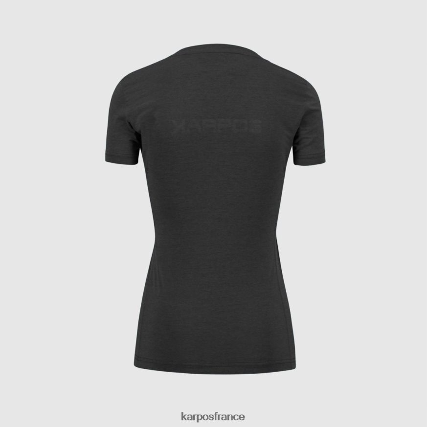 femmes Karpos noir t-shirt k-performance w 28PL681263
